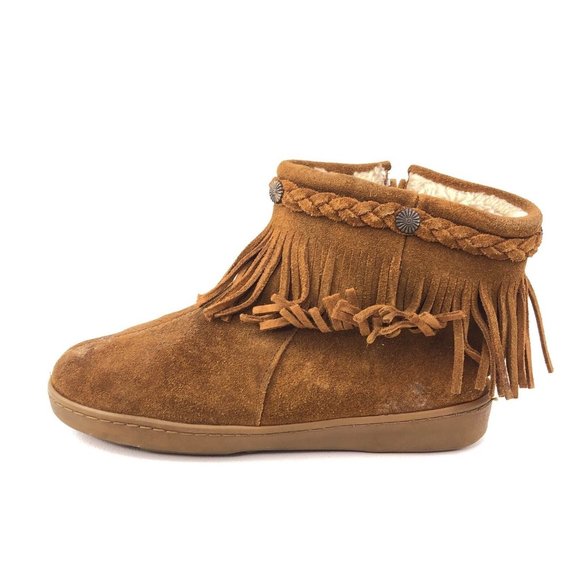 Minnetonka Pile Lined Ankle Winter Boots 8 - Picture 1 of 10
